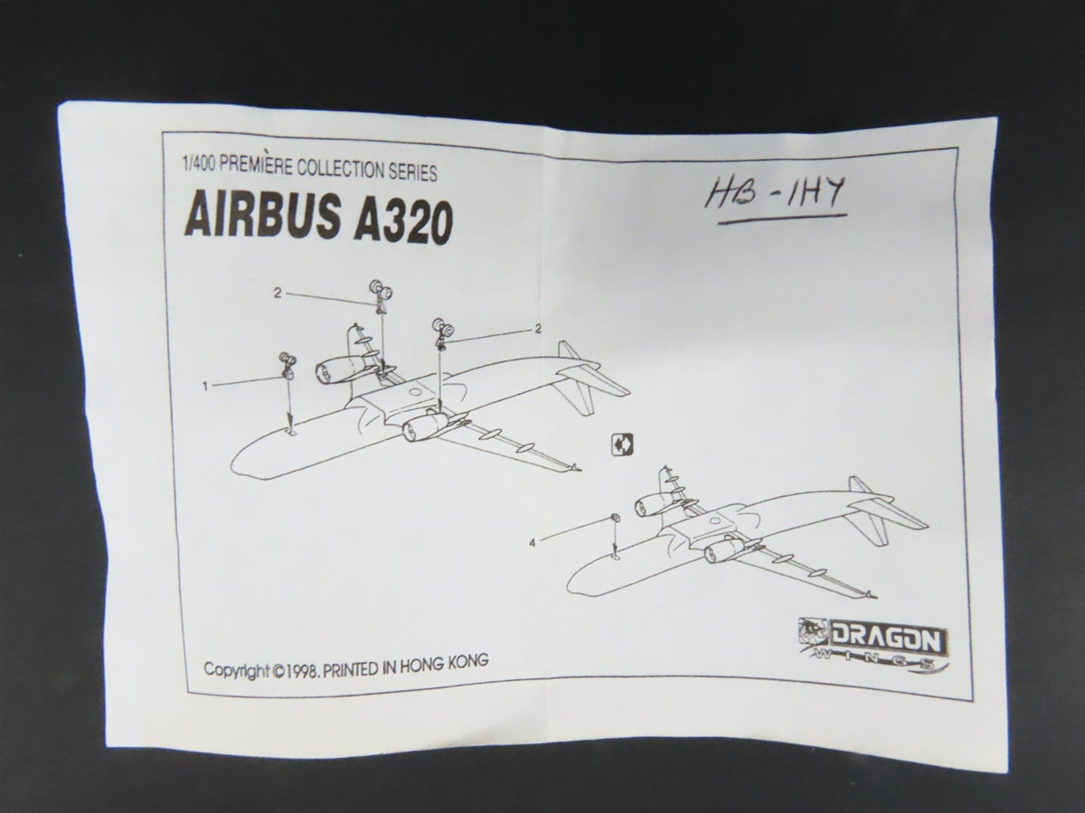 1:400 Dragon Wings 55302-03 Die-Cast Edelweiss Airbus A320-214 Aircraft HB-IHY