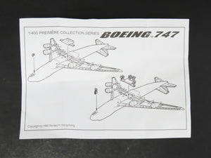 1:400 Scale Dragon Wings 57003 Diecast All White Series Boeing 747-400 Airliner