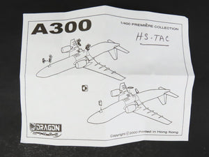 1:400 Scale Dragon Wings 55151 Diecast Thai Airlines Airbus A300-600B Airliner