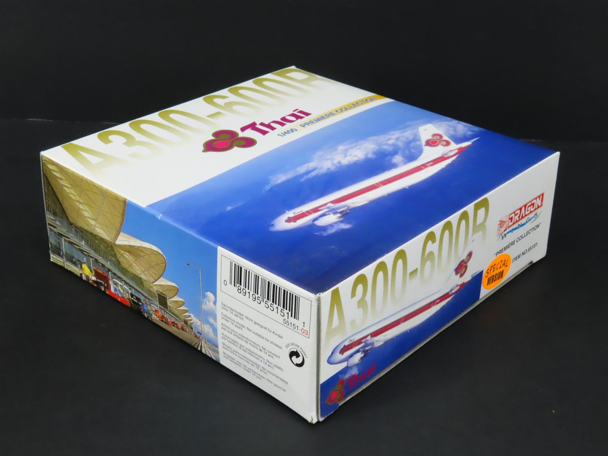 1:400 Scale Dragon Wings 55151 Diecast Thai Airlines Airbus A300-600B Airliner