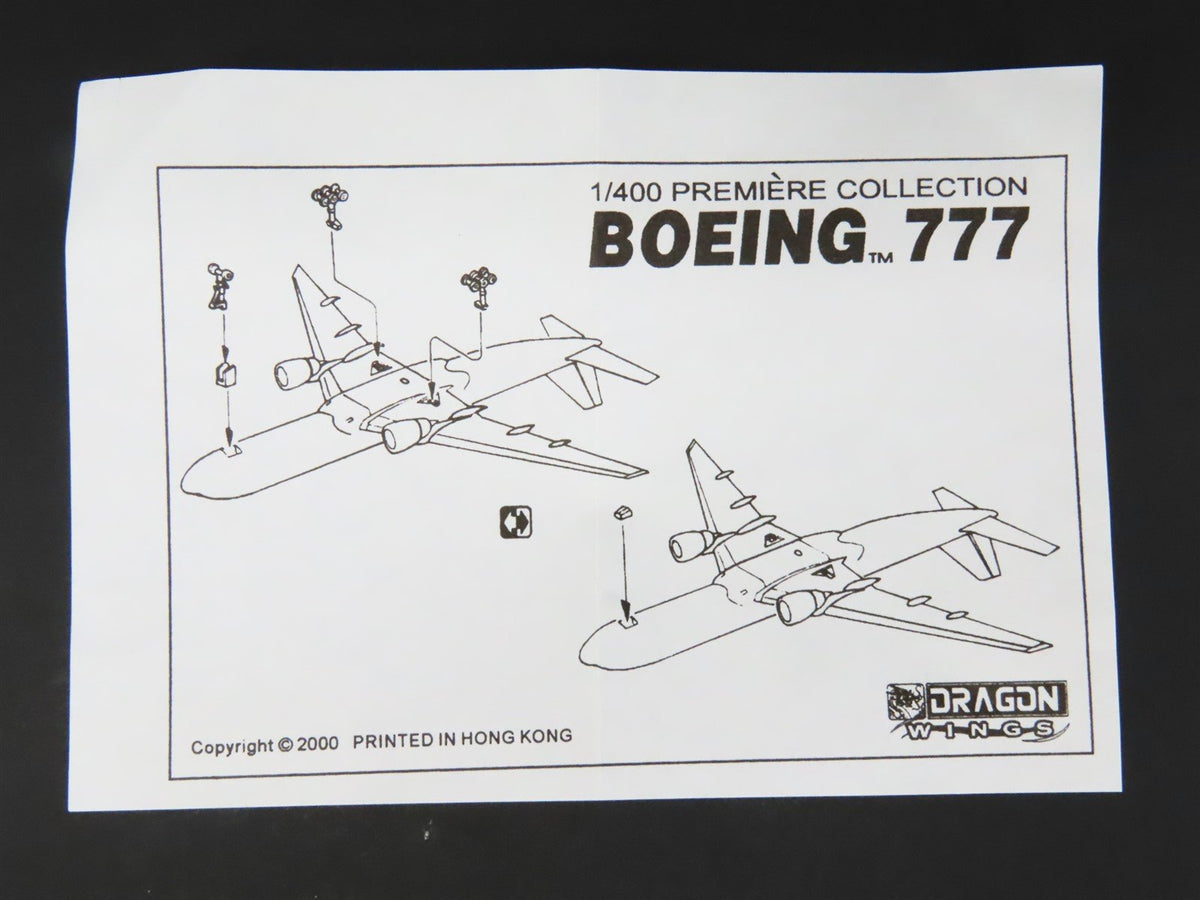 1:400 Dragon Wings 55415-03 Die-Cast Varig Brasil Boeing 777 Aircraft PP-VRA