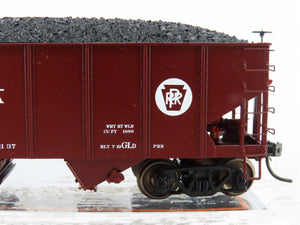 HO Scale MTH 80-90012E PRR Pennsylvania Railroad 2-Bay Hopper #220108 w/ Load
