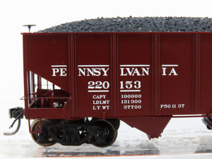 HO Scale MTH 80-90012F PRR Pennsylvania Railroad 2-Bay Open Hopper #220153