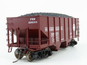HO Scale MTH 80-90012F PRR Pennsylvania Railroad 2-Bay Open Hopper #220153