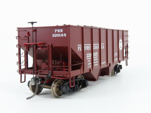 HO Scale MTH 80-90013B PRR Pennsylvania Railroad 2-Bay Open Hopper #220165