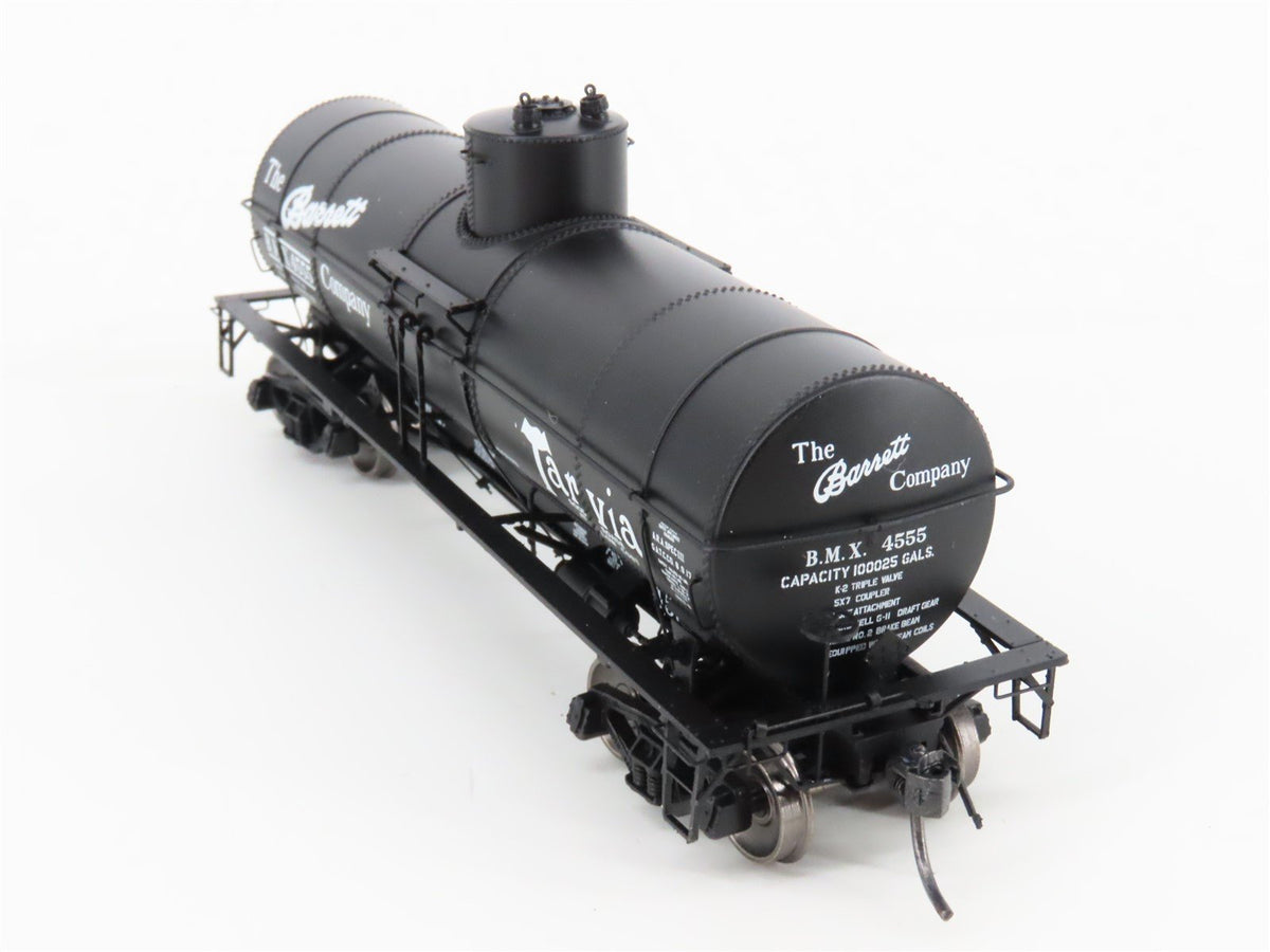 HO Scale Tangent 19067-01 BMX Barrett Tarvia Single Dome Tank Car #4555