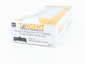 HO Scale Tangent 19067-01 BMX Barrett Tarvia Single Dome Tank Car #4555