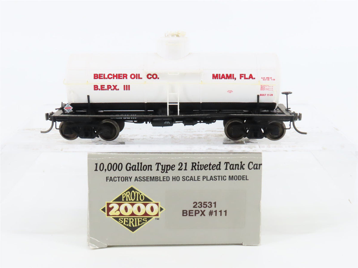 HO Scale PROTO 2000 #23531 BEPX Belcher Oil Co. Single Dome Tank Car #11