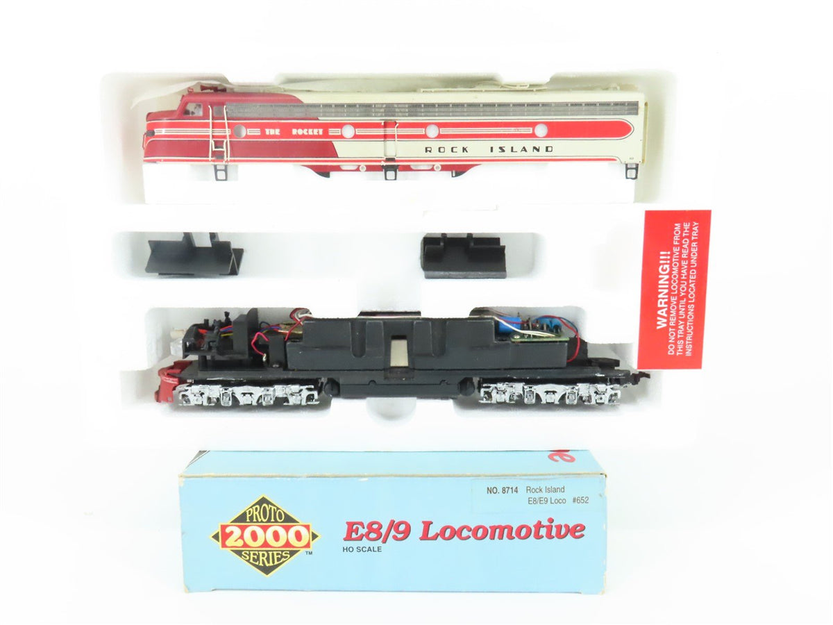 HO Scale Proto 2000 8714 RI Rock Island E8/9A Diesel Locomotive #652