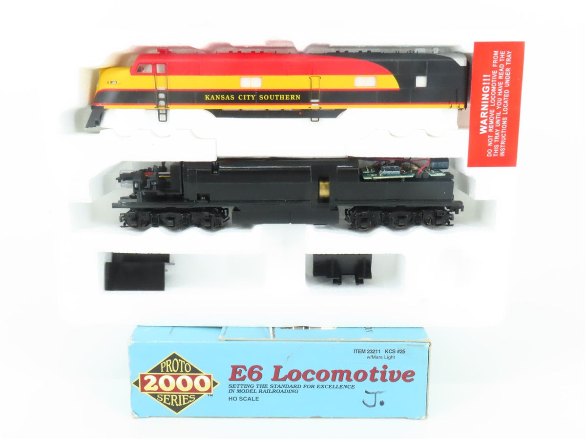 HO Scale Proto 2000 23211 KCS Kansas City Southern E6A Diesel Locomotive #25