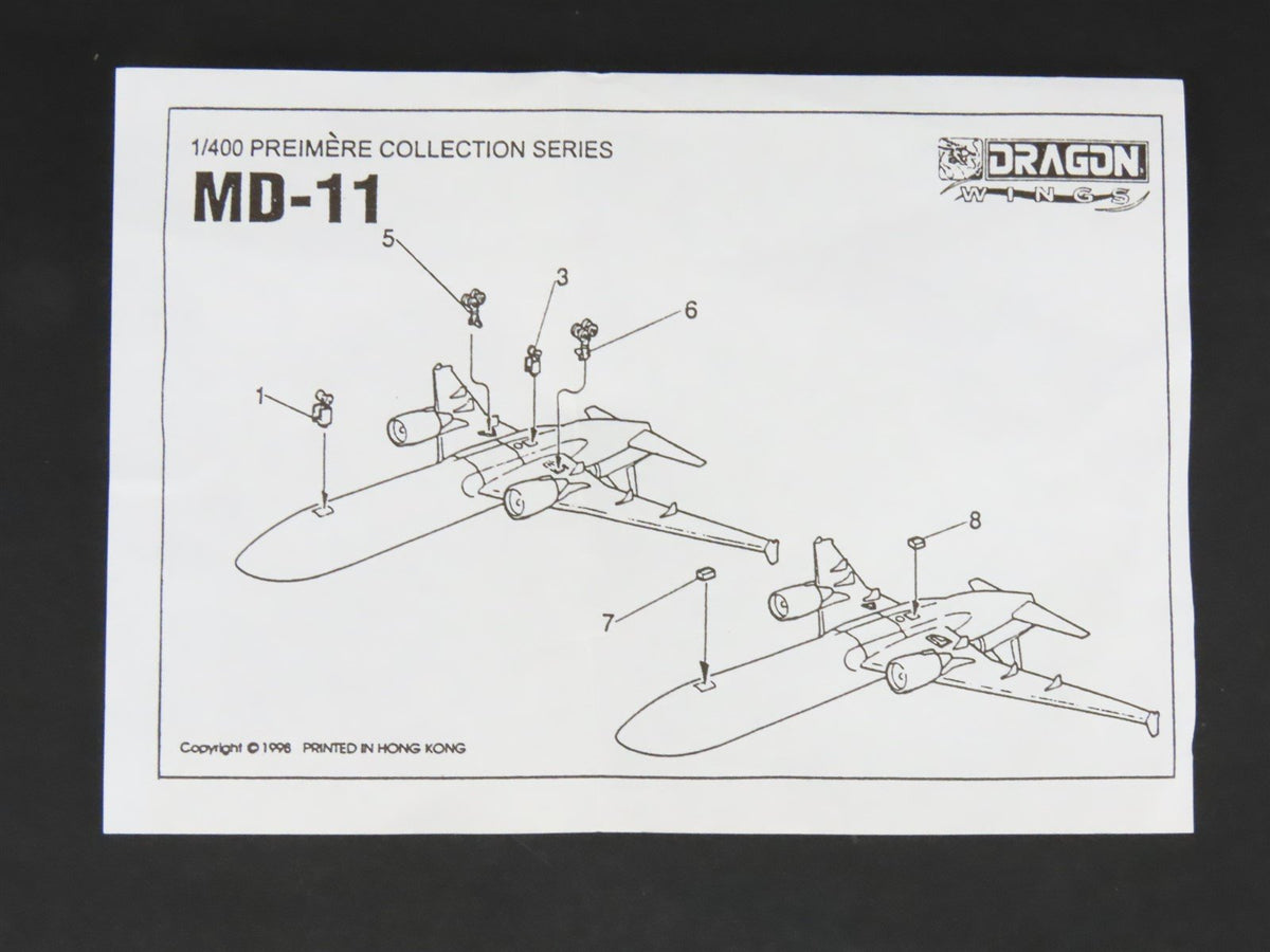 1:400 Dragon Wings JetX Die-Cast World McDonnell Douglas MD-11 Airliner