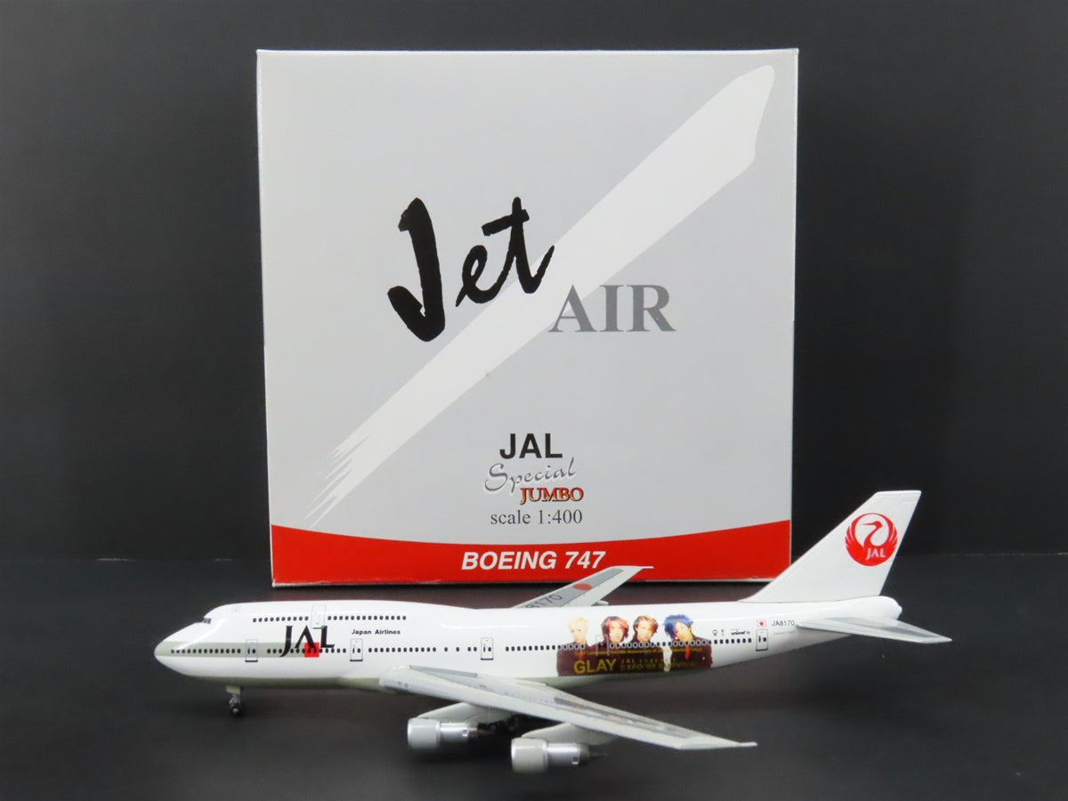 1:400 Scale Jet Air Die-Cast Japan Airlines GLAY Expo &#39;99 Boeing 747 Airliner