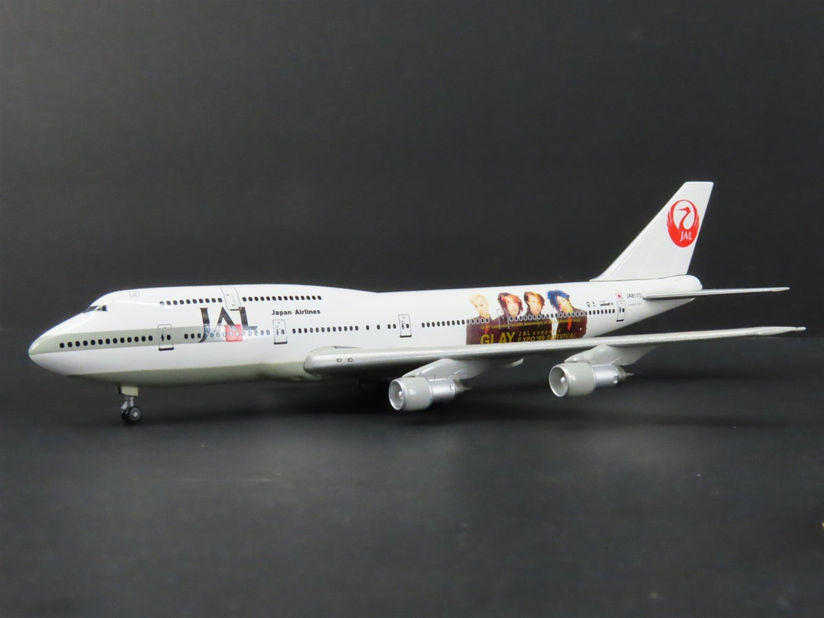 1:400 Scale Jet Air Die-Cast Japan Airlines GLAY Expo &#39;99 Boeing 747 Airliner