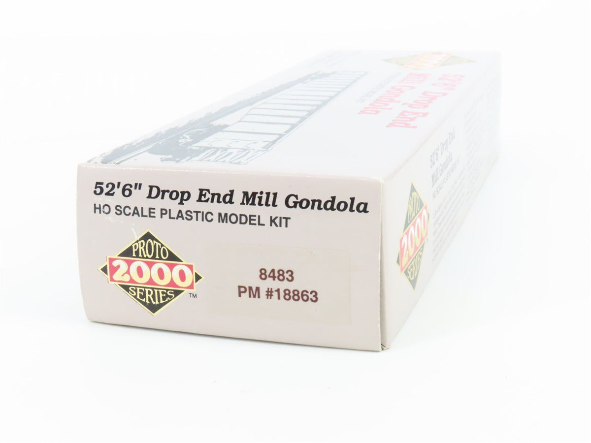 HO Scale PROTO 2000 Kit #8483 PM Pere Marquette 52&#39; 6&quot; Drop End Gondola #18863