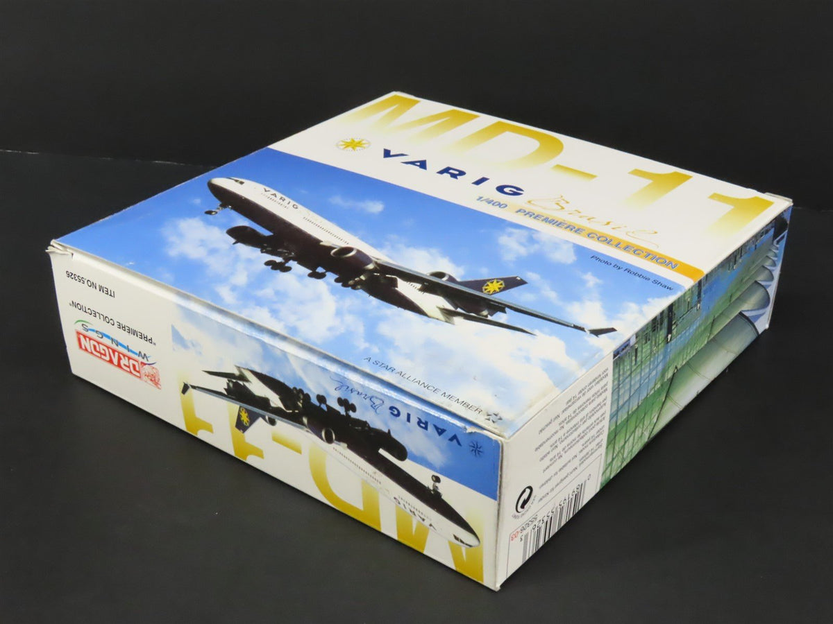 1:400 Scale Dragon Wings Premiere 55326 Die-Cast Varig Brasil MD-11 Airliner