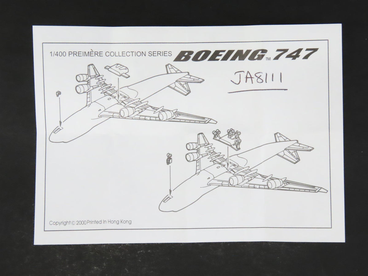 1:400 Dragon Wings Premiere 55190 Die-Cast Jalways Resocha B-747-200 Airliner