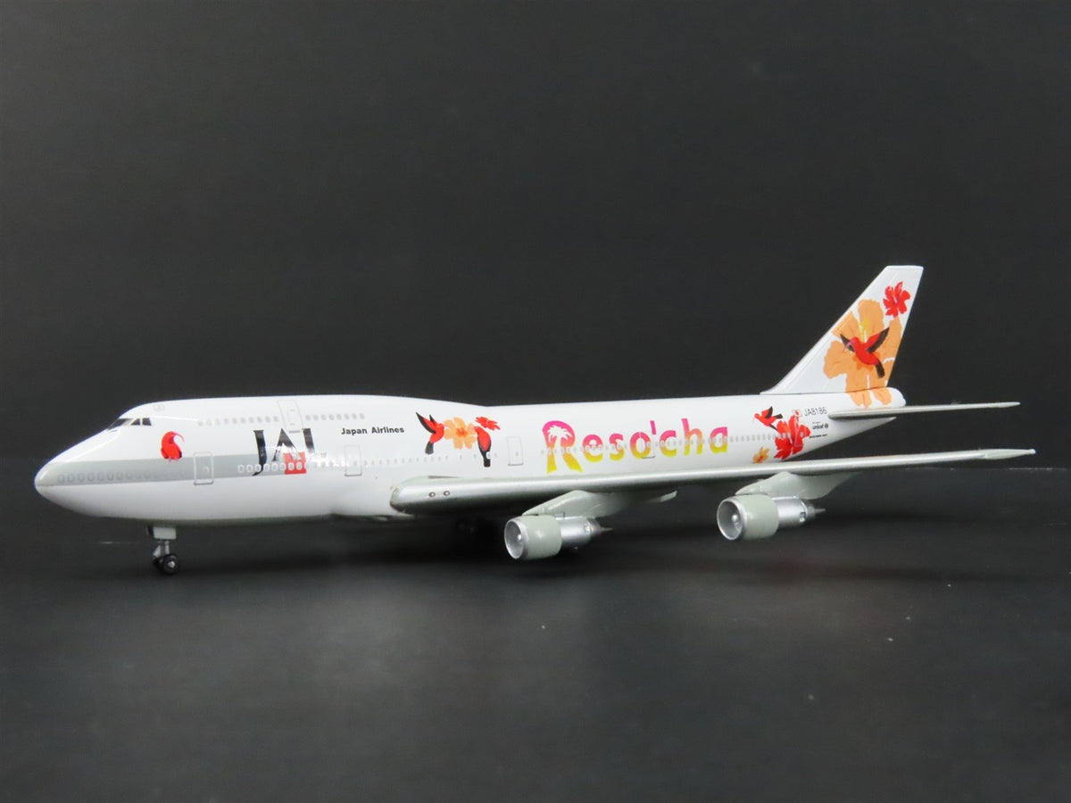 1:400 Dragon Wings 55208 Die-Cast JAL Japan Airlines Resocha B-747-300 Airliner