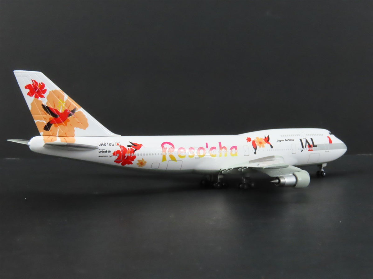 1:400 Dragon Wings 55208 Die-Cast JAL Japan Airlines Resocha B-747-300 Airliner