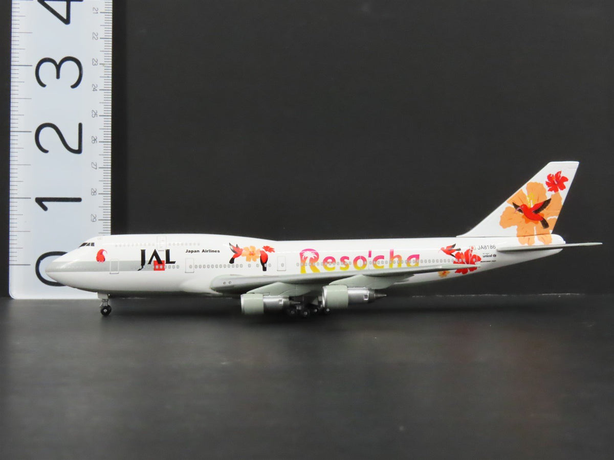 1:400 Dragon Wings 55208 Die-Cast JAL Japan Airlines Resocha B-747-300 Airliner