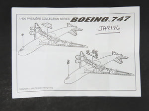 1:400 Dragon Wings 55208 Die-Cast JAL Japan Airlines Resocha B-747-300 Airliner