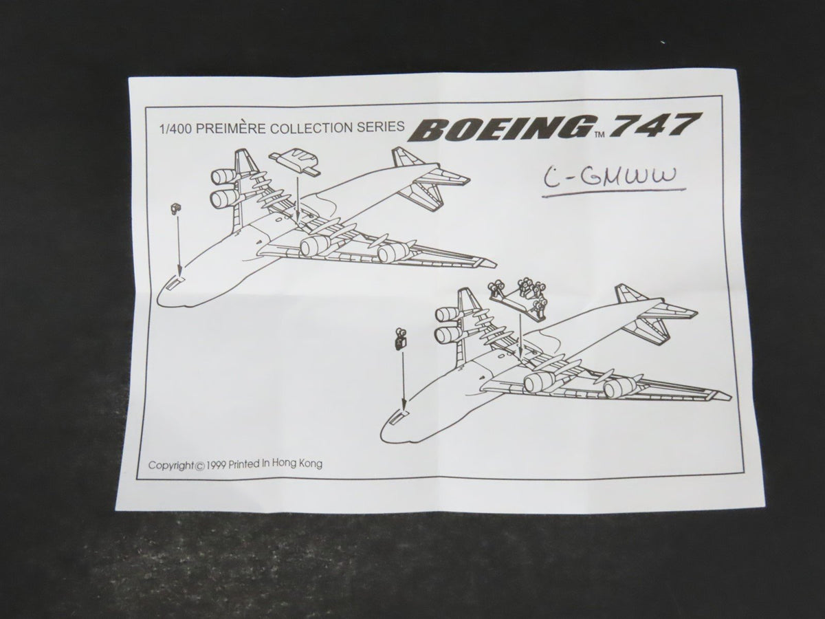1:400 Dragon Wings 55132 Die-Cast Canadian Airlines Boeing 747-475 Airliner