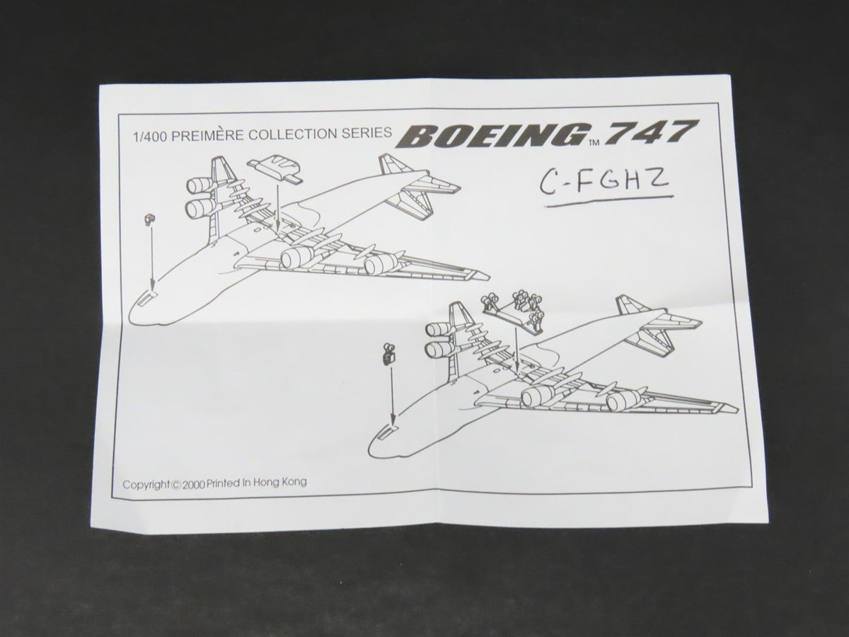 1:400 Dragon Wings 55134 Die-Cast Canadian Airlines Boeing 747-475 Airliner