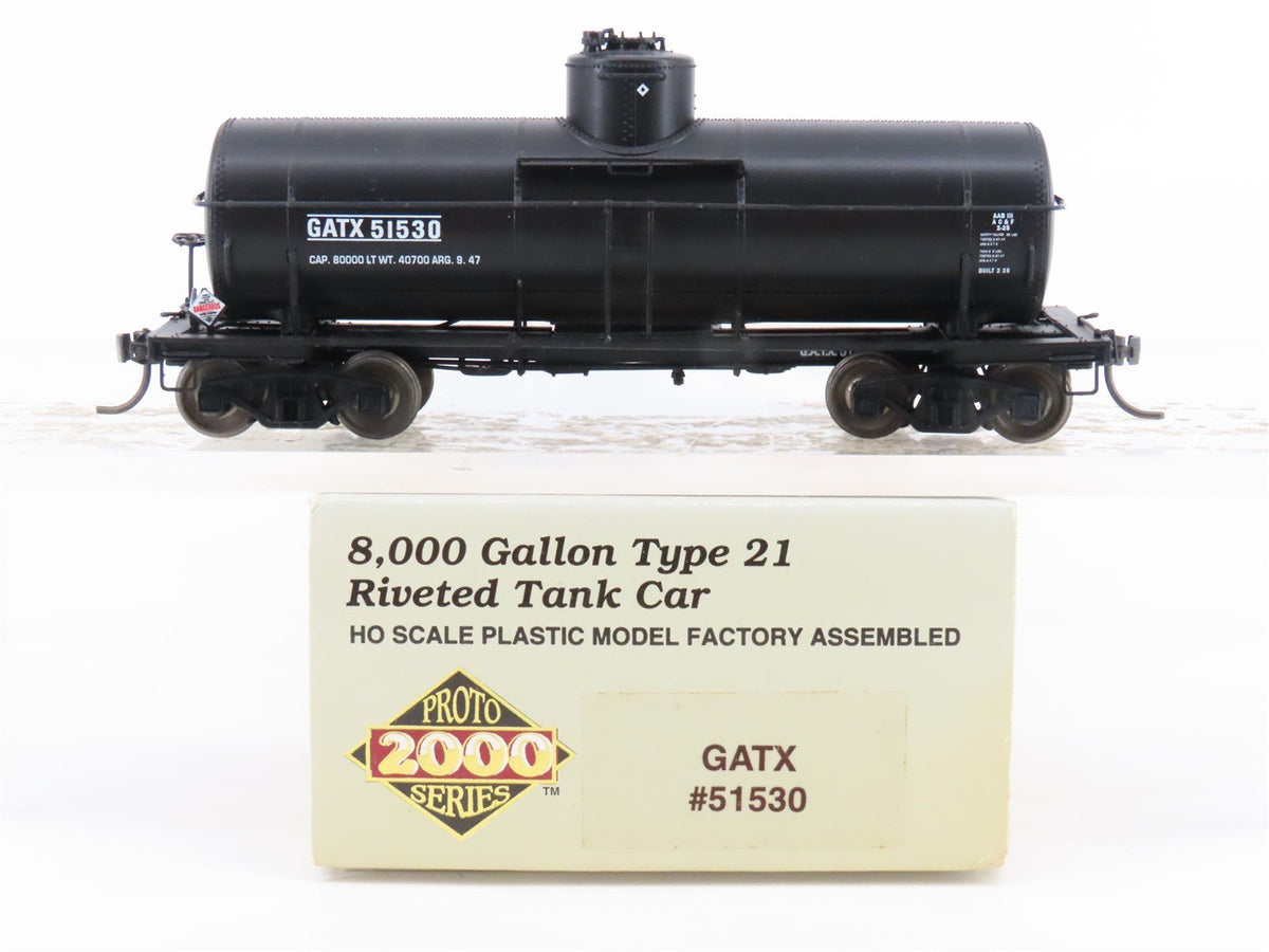 HO Scale PROTO 2000 GATX 8,000 Gallon Single Dome Tank Car #51530