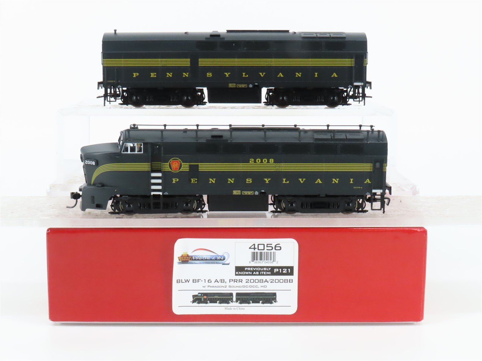 HO Broadway Limited BLI 4056 PRR Pennsylvania BF16 A/B Diesel Set w/ DCC & Sound