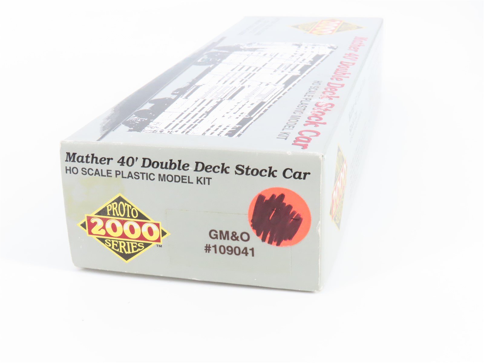 HO Scale PROTO 2000 Kit GM&O Gulf Mobile & Ohio Mather 40' Stock Car #109041