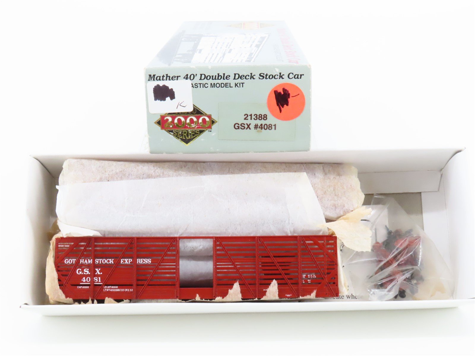 HO Scale PROTO 2000 Kit #21388 GSX Gotham Stock Express 40' Stock Car #4081