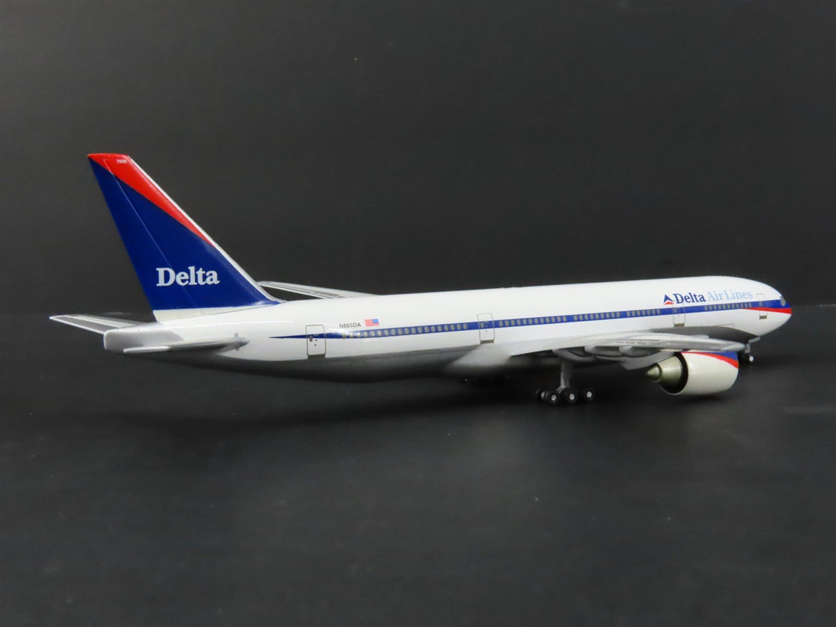1:400 Scale Herpa Wings 560276 Die-Cast Delta Air Lines Boeing 777-200 Airliner