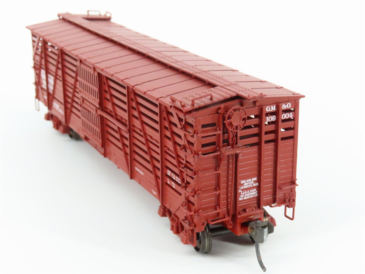 HO Scale PROTO 2000 GM&amp;O Gulf Mobile &amp; Ohio 40&#39; Double Deck Stock Car #109004