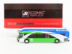 1:87 Scale Iconic Replicas 87-0235 Die-Cast OmniTrans Xcelsior Transit Bus