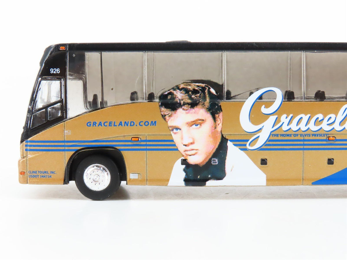 1:87 Iconic Replicas 87-0201 Die-Cast Graceland Excursions MCI Motorcoach Bus