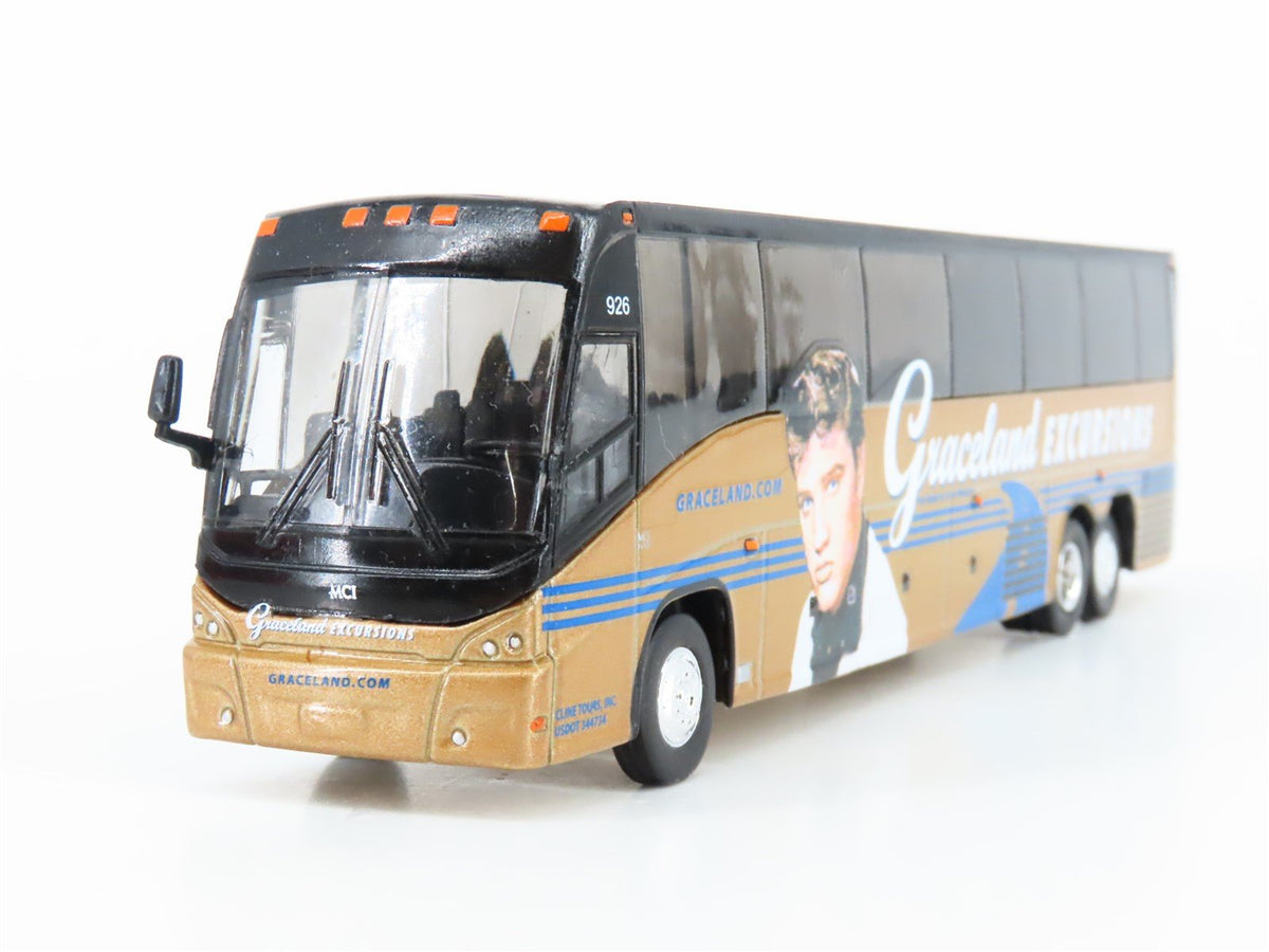 1:87 Iconic Replicas 87-0201 Die-Cast Graceland Excursions MCI Motorcoach Bus