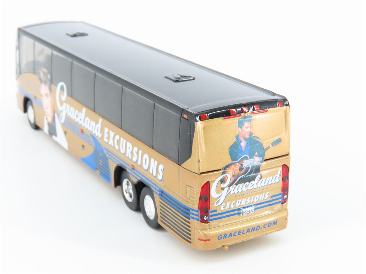 1:87 Iconic Replicas 87-0201 Die-Cast Graceland Excursions MCI Motorcoach Bus