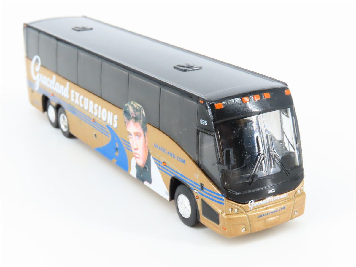 1:87 Iconic Replicas 87-0201 Die-Cast Graceland Excursions MCI Motorcoach Bus