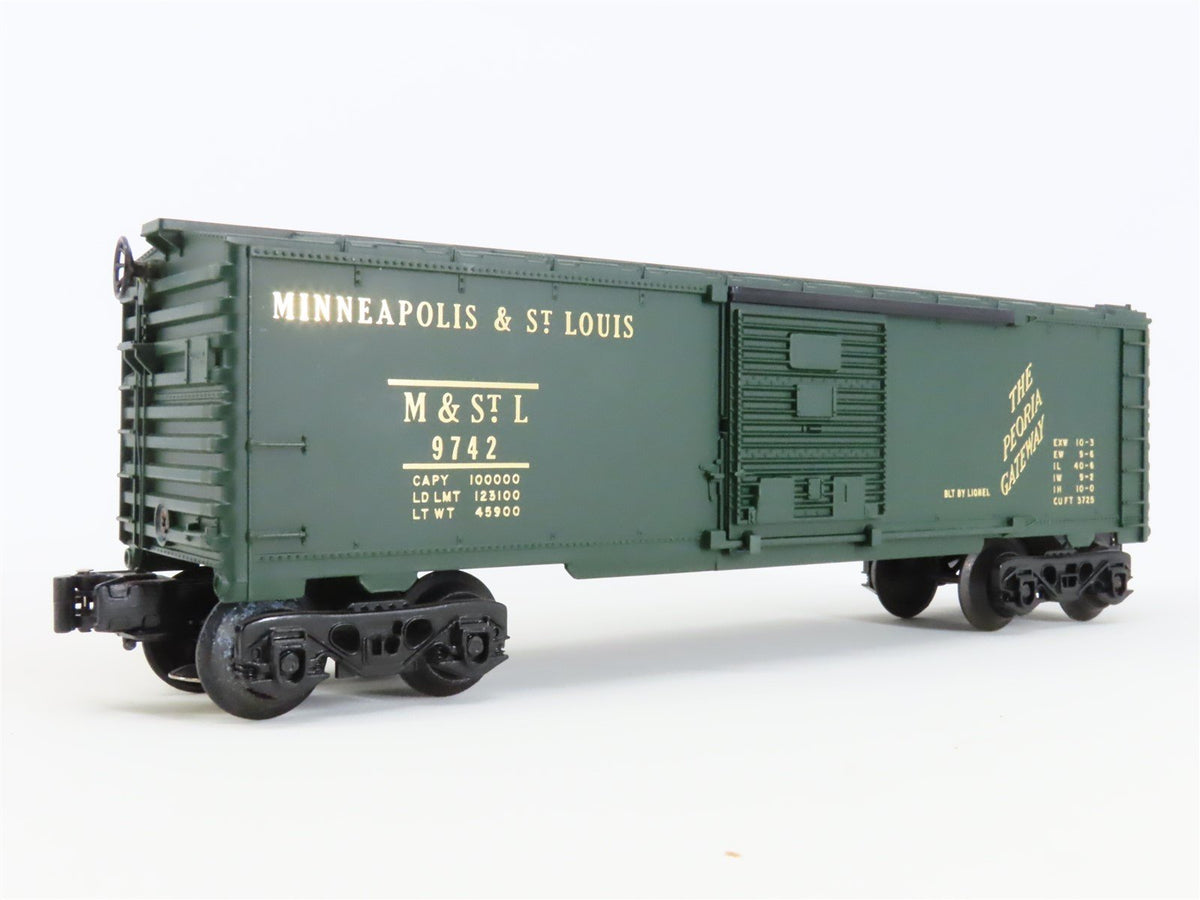 O Gauge 3-Rail Lionel 9742 M&amp;STL The Peoria Gateway Single Door Box Car #9742