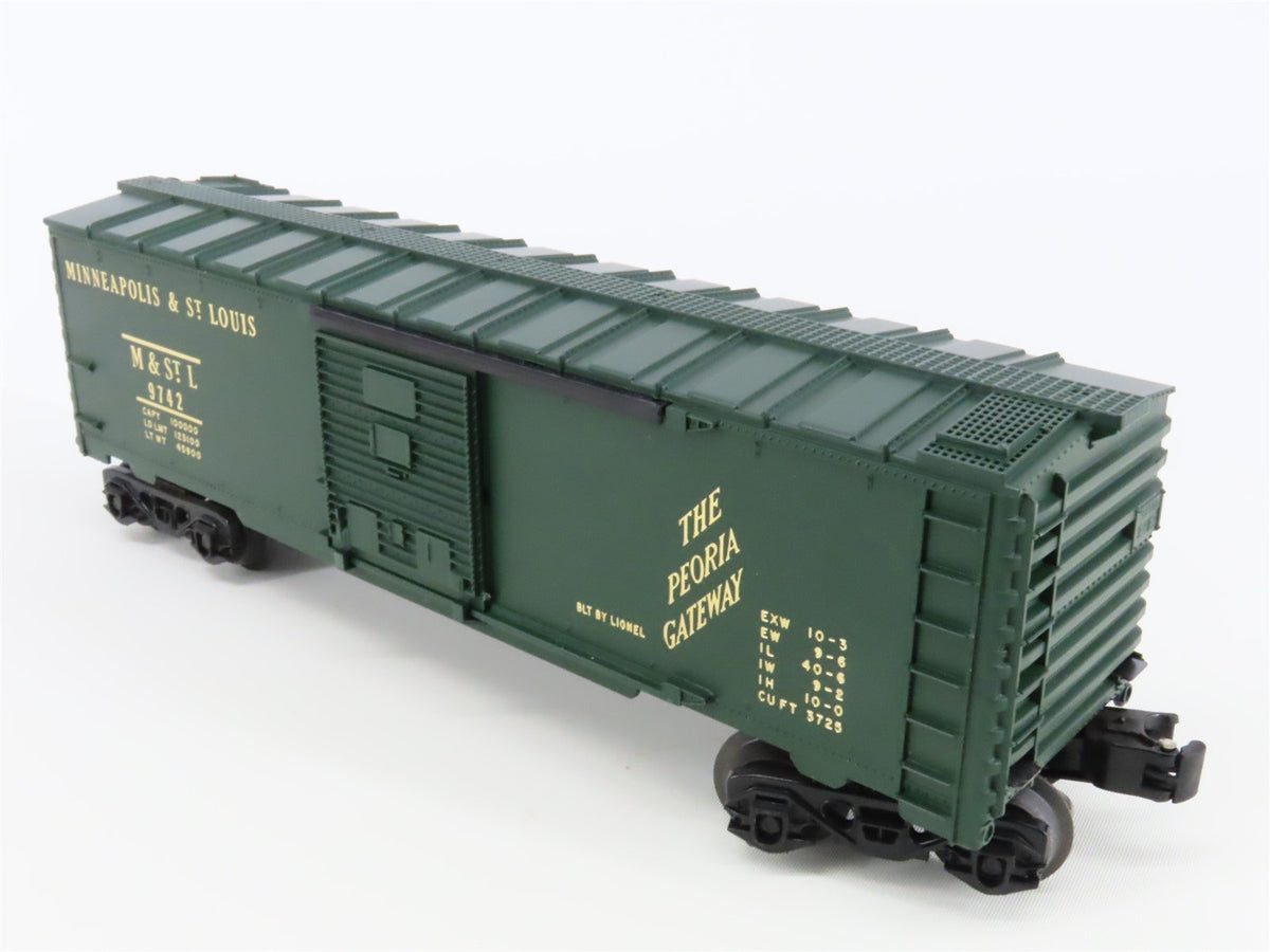 O Gauge 3-Rail Lionel 9742 M&amp;STL The Peoria Gateway Single Door Box Car #9742