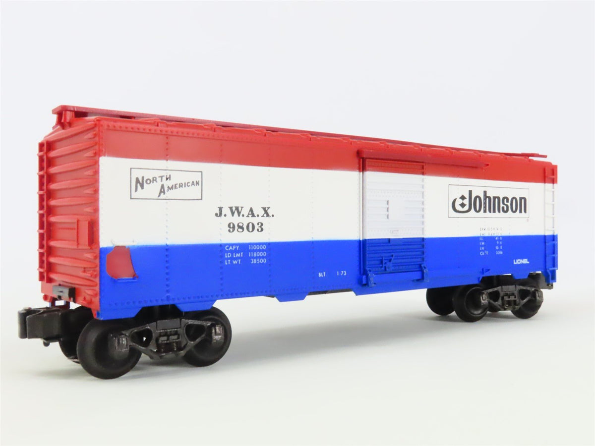 O Gauge 3-Rail Lionel 6-9803 JWAX Johnson Wax Single Door Box Car #9803