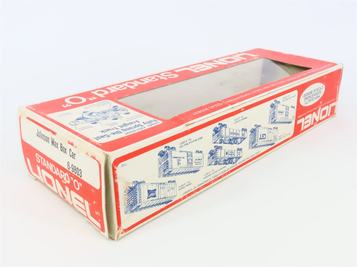 O Gauge 3-Rail Lionel 6-9803 JWAX Johnson Wax Single Door Box Car #9803