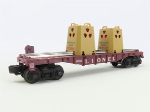 O Gauge 3-Rail Lionel 6-9389 Radioactive Waste Flat Car #9389 w/ Load