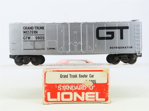 O Gauge 3-Rail Lionel 6-9805 GTW Grand Trunk Western Railroad Reefer #9805