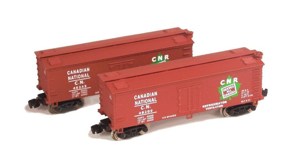 Z Scale FULL THROTTLE FTB9006-1 CN Canadian National 34' Woodside Reefers Set #1