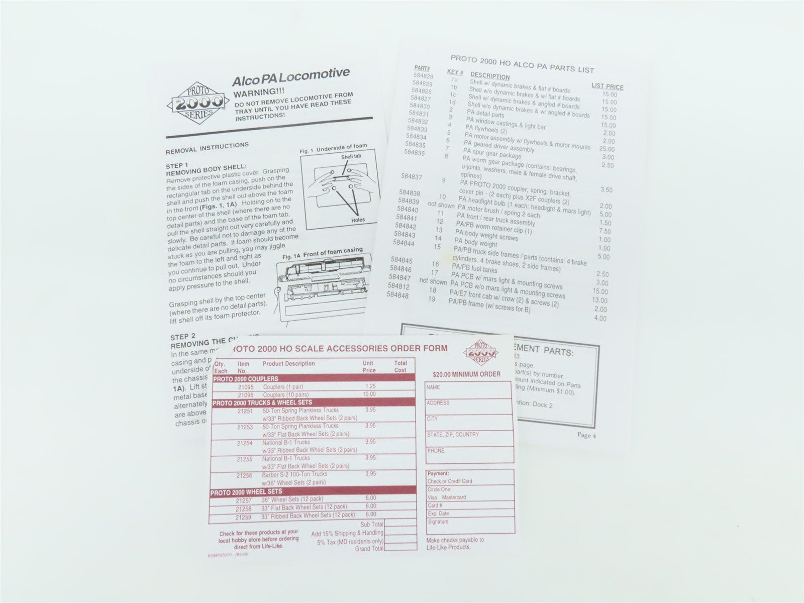 HO Scale Proto 2000 21616 NH New Haven Alco PA Diesel Locomotive #0773