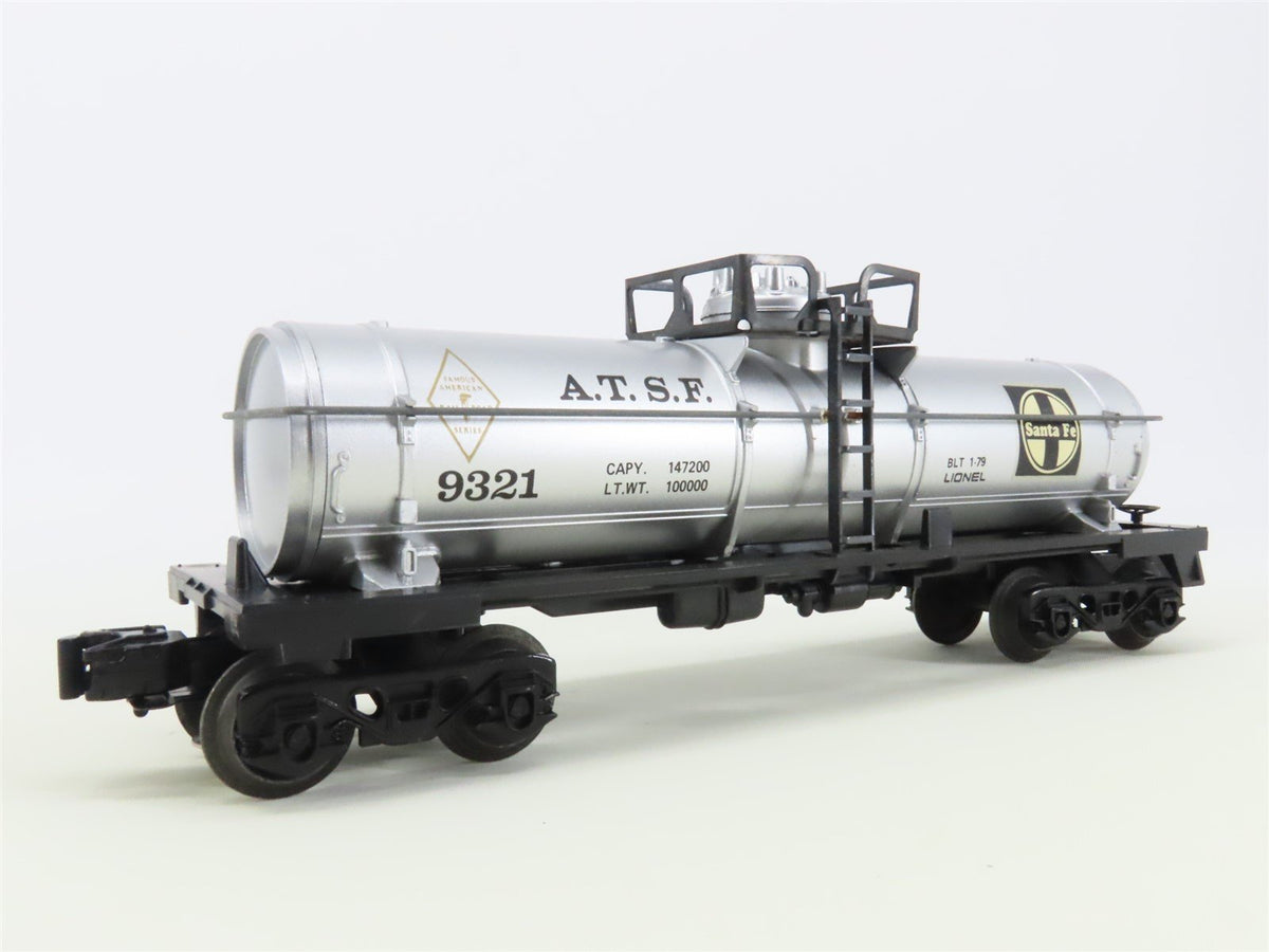O Gauge 3-Rail Lionel 6-9321 ATSF Santa Fe Railroad Single Dome Tank Car #9321