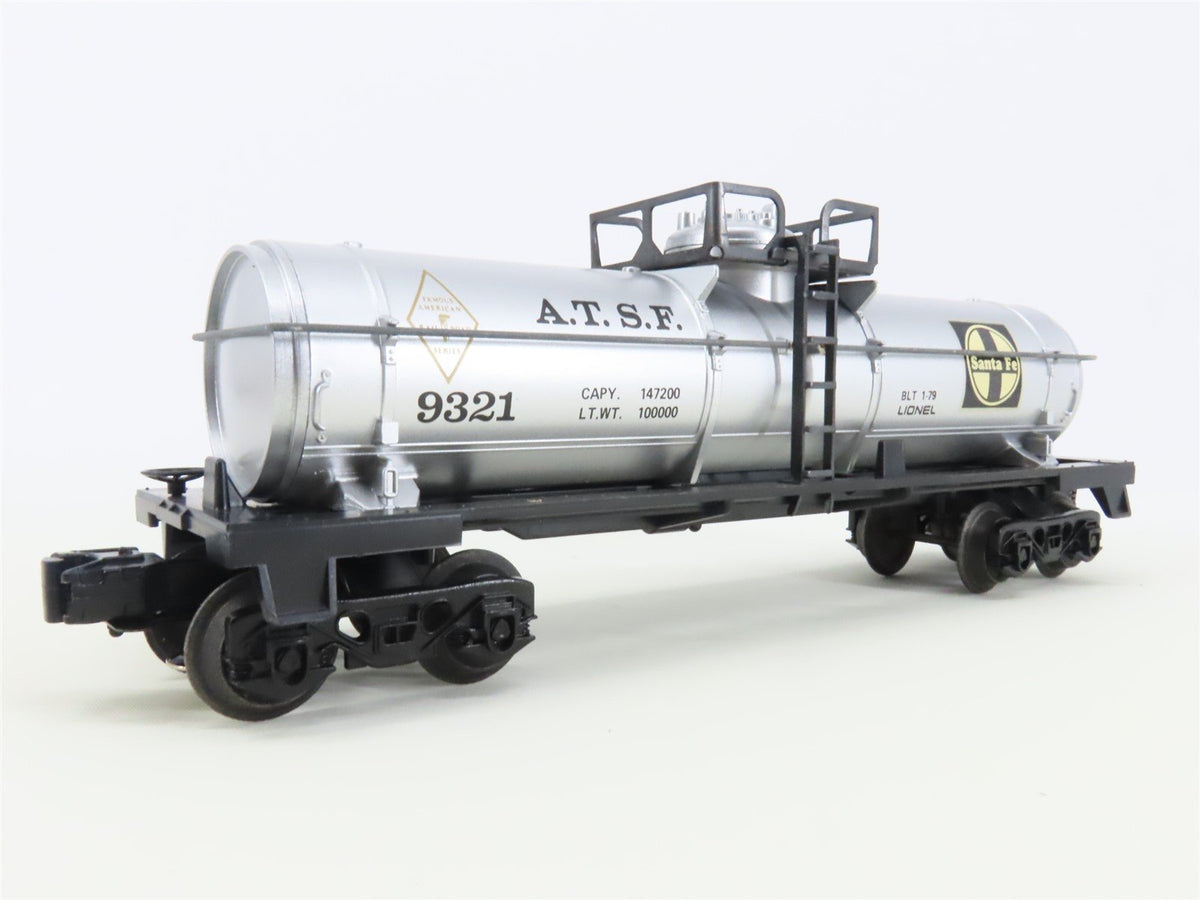 O Gauge 3-Rail Lionel 6-9321 ATSF Santa Fe Railroad Single Dome Tank Car #9321