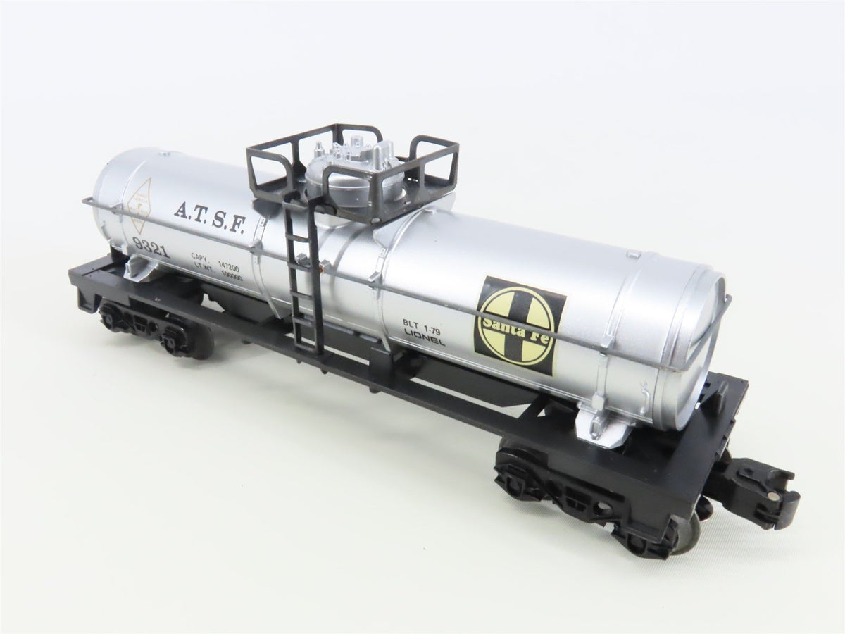 O Gauge 3-Rail Lionel 6-9321 ATSF Santa Fe Railroad Single Dome Tank Car #9321