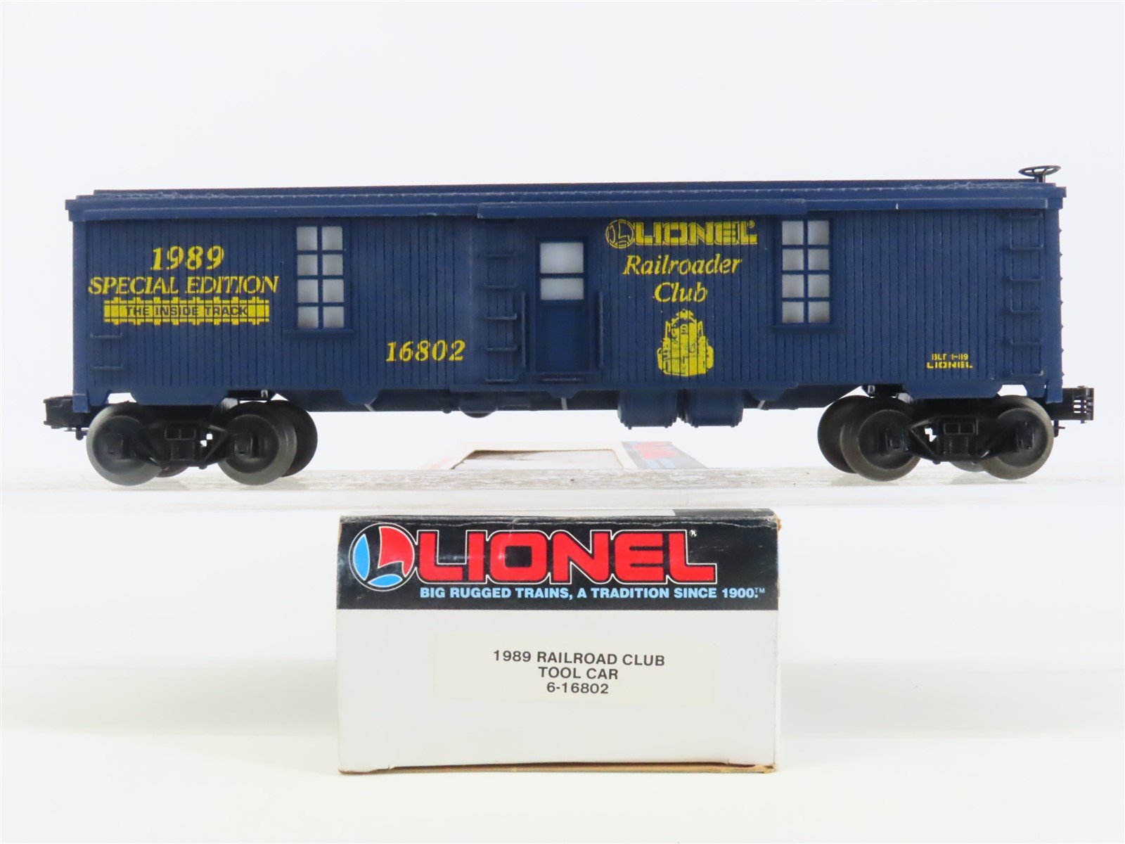 O Gauge 3-Rail Lionel 6-16802 Railroader Club 1989 Tool Car #16802