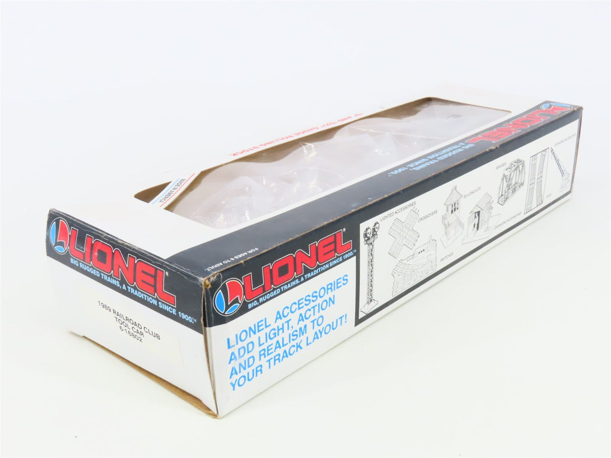 O Gauge 3-Rail Lionel 6-16802 Railroader Club 1989 Tool Car #16802